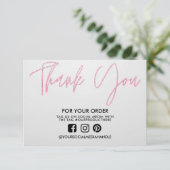 Pink Vielen Dank, dass Sie die Medien für Sie eing (Stehend Vorderseite)