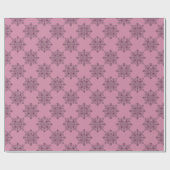 Pink Viktorianische Weihnachtswackelpapier Geschenkpapier (Flach)