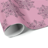 Pink Viktorianische Weihnachtswackelpapier Geschenkpapier (Rolleneckpunkt)