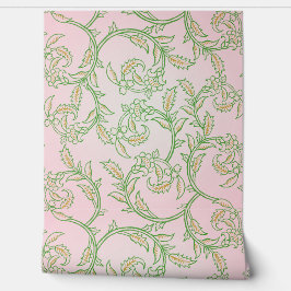 Pink Vine Floral Wallpaper Tapete