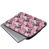 Pink Vintag Alice Teatime Laptopschutzhülle (Vorne Knopf)