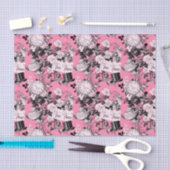 Pink Vintag Alice Teatime Seidenpapier (Handwerk)