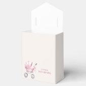 Pink Vintag Baby Carriage Baby Dusche Geschenkschachtel (Geöffnet)