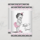 Pink Vintag Baby Girl Danke (Vorne/Hinten)