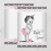 Pink Vintag Baby Girl Danke (Vorne/Hinten)