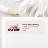 Pink Vintag Bauer LKW-Adresse (Insitu)