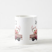 Pink Vintag Bauer Truck Kaffeetasse (Mittel)