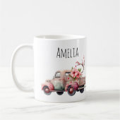 Pink Vintag Bauer Truck Kaffeetasse (Links)