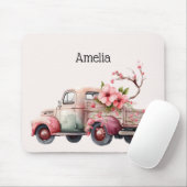 Pink Vintag Bauer Truck Mousepad (Mit Mouse)