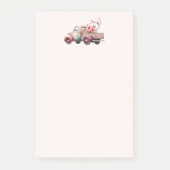 Pink Vintag Bauer Truck Post-it Klebezettel (Vorderseite)