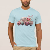 Pink Vintag Bauer Truck T-Shirt (Vorderseite)