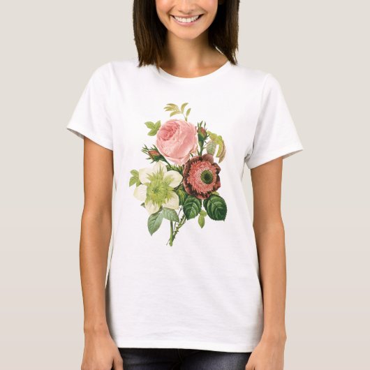 Pink Vintag Bouquet T-Shirt (Vorderseite)