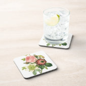 Pink Vintag Bouquet Untersetzer (Rechte Seite)