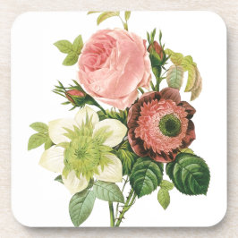 Pink Vintag Bouquet Untersetzer