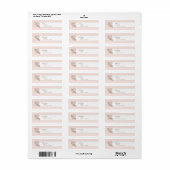 Pink Vintag French Return Address Label (Vorne)