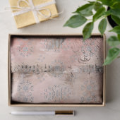 Pink, Vintag Inspiriert, bläserne Decoupage Seidenpapier (Geschenk)
