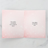 Pink Vintag Jolly Santa Lächeln Weihnachten Karte (Innenseite)