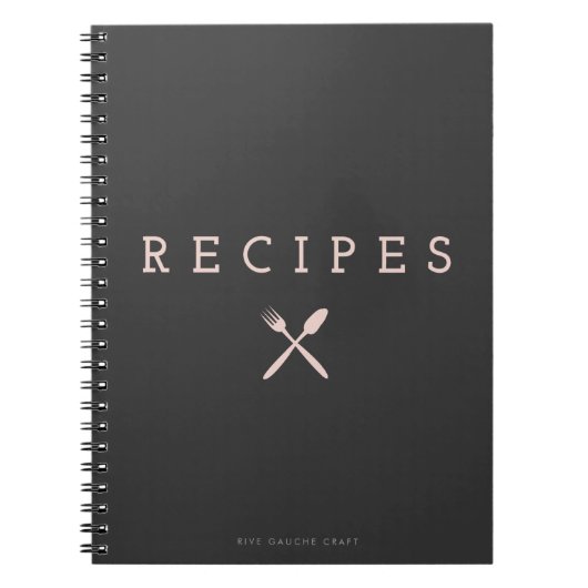 Pink Vintag Kitchen Companion Notebook Notizblock (Vorderseite)