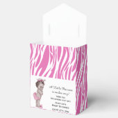 Pink Vintag Princess Baby Dusche Zebra Muster Geschenkschachtel (Geöffnet)