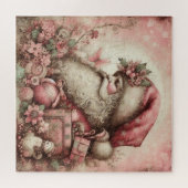 Pink Vintag Santa Puzzle (Horizontal)