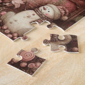 Pink Vintag Santa Puzzle (Seite)