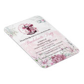 Pink Vintag Western Cowgirl Junggeselinnen-Abschie Magnet (Rechte Seite)