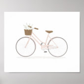 Pink Vintage Bike Poster (Vorne)
