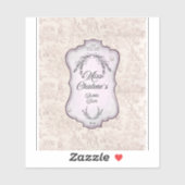 Pink Vintage Bubble Bath Antique Jar Bottle Aufkleber (Blatt)