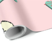 Pink Vintage Geschenkpapier (Rolleneckpunkt)