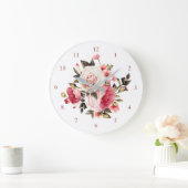 Pink Vintage Große Wanduhr (Zuhause)