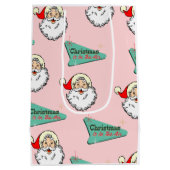 Pink Vintage Mittlere Geschenktüte (Rückseite)