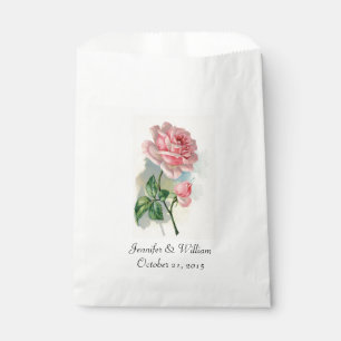 Pink Vintage Rose Gastgeschenk Hochzeit Bag Geschenktütchen