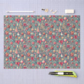 Pink Vintage Seidenpapier (Handwerk)