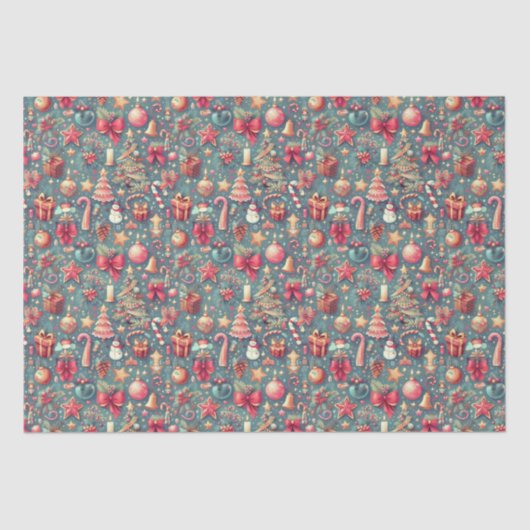 Pink Vintage Seidenpapier (Vorderseite)