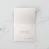 Pink Vintage Spitze Danke Hochzeitskarten (Innenseite)