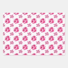 Pink Vintage Stockings Geschenkpapier Set