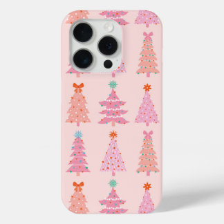 Pink Vintage Weihnachtsbäume Handy Case