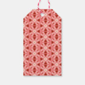 Pink Vintage Weihnachtsgeschenk Tag Geschenkanhänger (Rückseite)