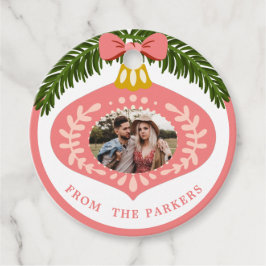 Pink Vintage Weihnachtsschmuck | FOTO Geschenkanhänger