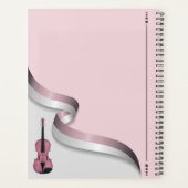 Pink Viola Musical Planner und Scheduler Planer (Rückseite)