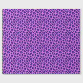 Pink Violet Leopard Animal Print Skin Pattern Geschenkpapier (Flach)