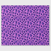 Pink Violet Leopard Animal Print Skin Pattern  Geschenkpapier (Flach)