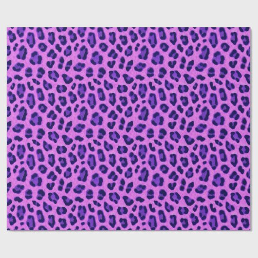 Pink Violet Leopard Animal Print Skin Pattern Geschenkpapier (Flach)