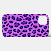 Pink Violet Leopard Tierdruckmuster Case-Mate iPhone Hülle (Rückseite (Horizontal))