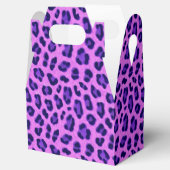 Pink Violet Leopard Tierdruckmuster Geschenkschachtel (Geöffnet)