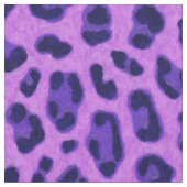 Pink Violet Leopard Tierdruckmuster Stoff (Nahaufnahme)