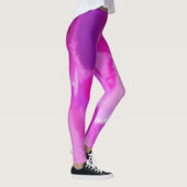 Pink Violet Paint Spritzer Leggings (Rechts)
