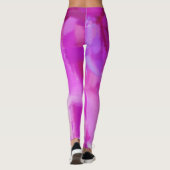 Pink Violet Paint Spritzer Leggings (Rückseite)