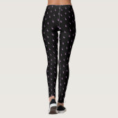 Pink Violin Muster Leggings (Rückseite)