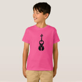 Pink-Violinen-T-Shirt T-Shirt (Vorne ganz)